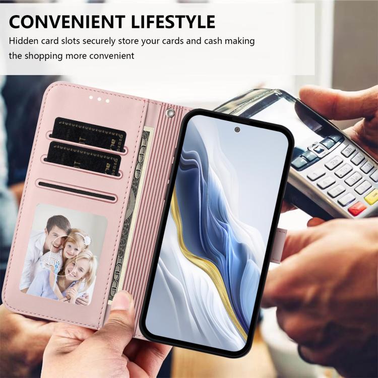 Embossed Heart Cat Leather Phone Case with Hand Strap, For Xiaomi 12S Ultra, For Xiaomi 12 Pro / 12S Pro