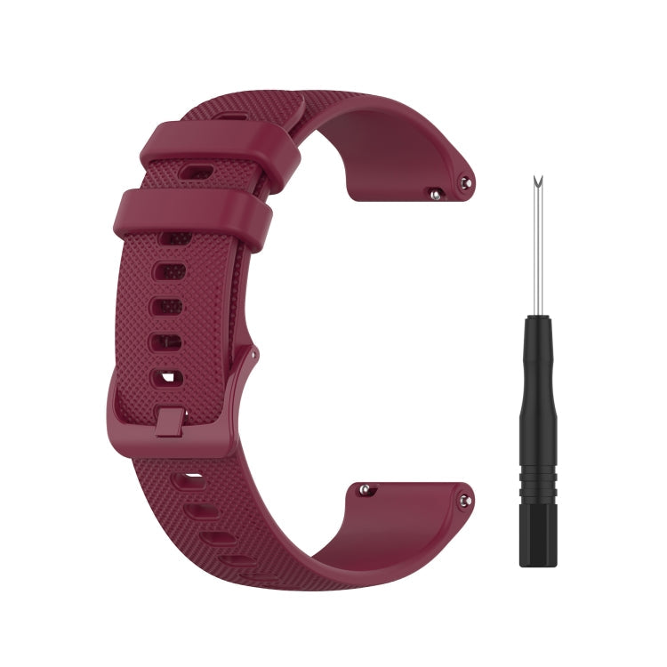 Quick Release Small Grid Texture Strap with Utility Knife, Size: Free Size 22mm, For Garmin Forerunner 745