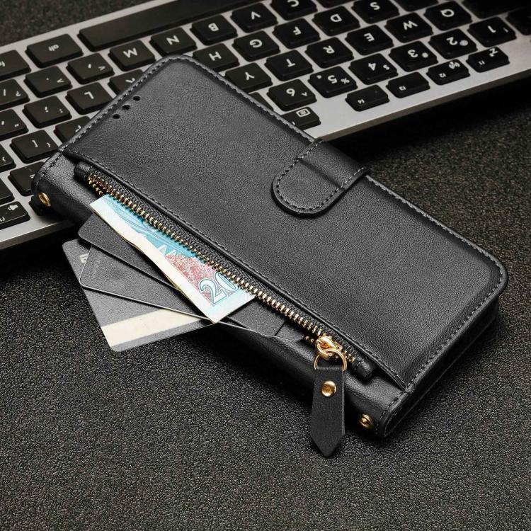 Multi-Card Slots Zipper Wallet Leather Phone Case, For Doogee N60 Pro