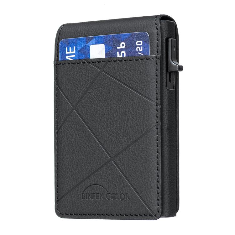 BFK32 Embossed Prismatic MagSafe Magnetic Leather Card Bag