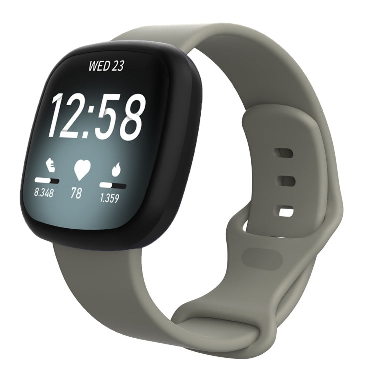 For Fitbit Versa 3 / Sense Silicone Replacement Strap Watchband, Size: L