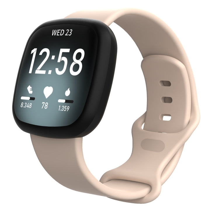 For Fitbit Versa 3 / Sense Silicone Replacement Strap Watchband, Size: L