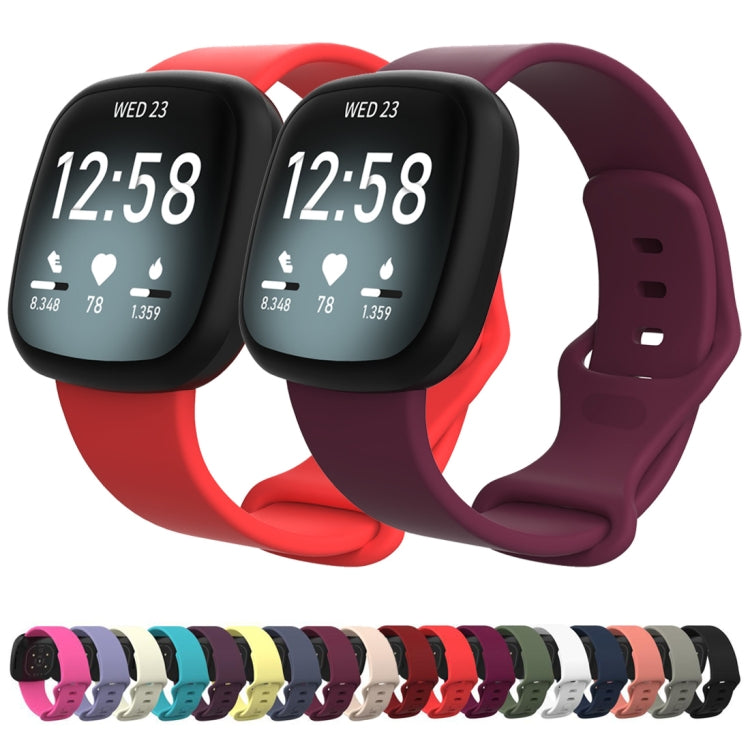 For Fitbit Versa 3 / Sense Silicone Replacement Strap Watchband, Size: L