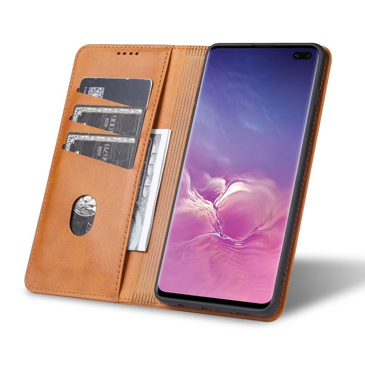 AZNS Magnetic Calf Texture Horizontal Flip Leather Case with Card Slots & Holder & Wallet, For Samsung Galaxy S10+, For Samsung Galaxy S20 FE, For Huawei Honor X10 Max