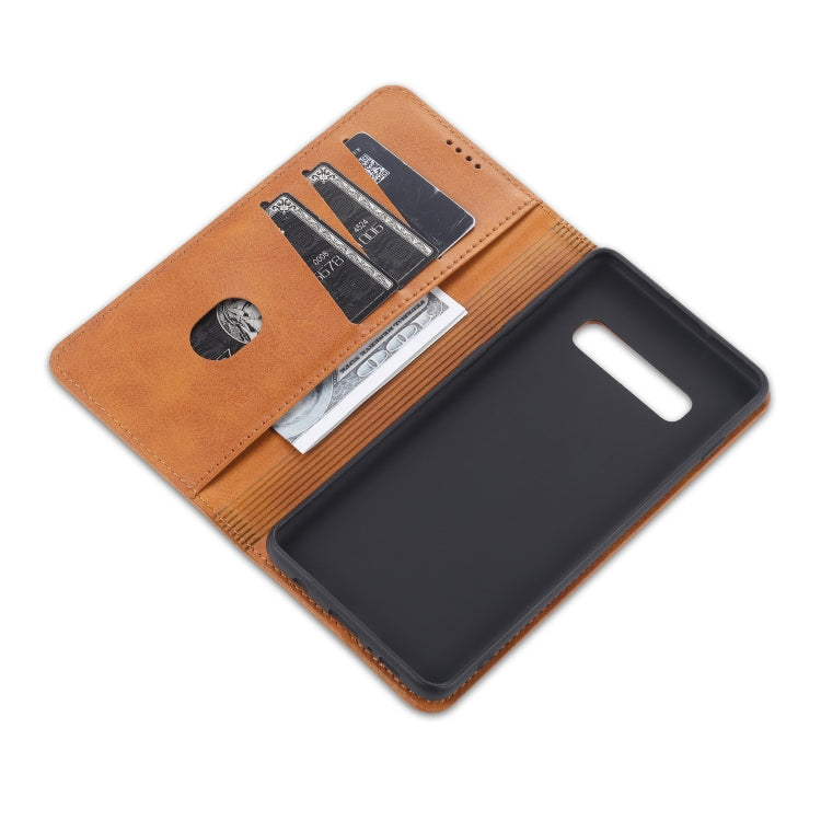 AZNS Magnetic Calf Texture Horizontal Flip Leather Case with Card Slots & Holder & Wallet, For Samsung Galaxy S10+, For Samsung Galaxy S20 FE, For Huawei Honor X10 Max