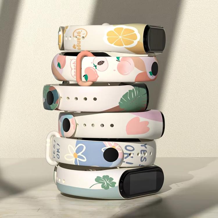 xDfind Printing Integrated Cover TPU Watch Band, For Xiaomi Smart Band 10 / 9 / 8