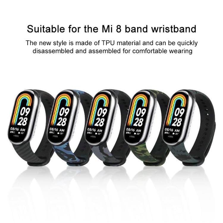 xDfind Flowers Printing TPU Watch Band, For Xiaomi Smart Band 10 / 9 / 8