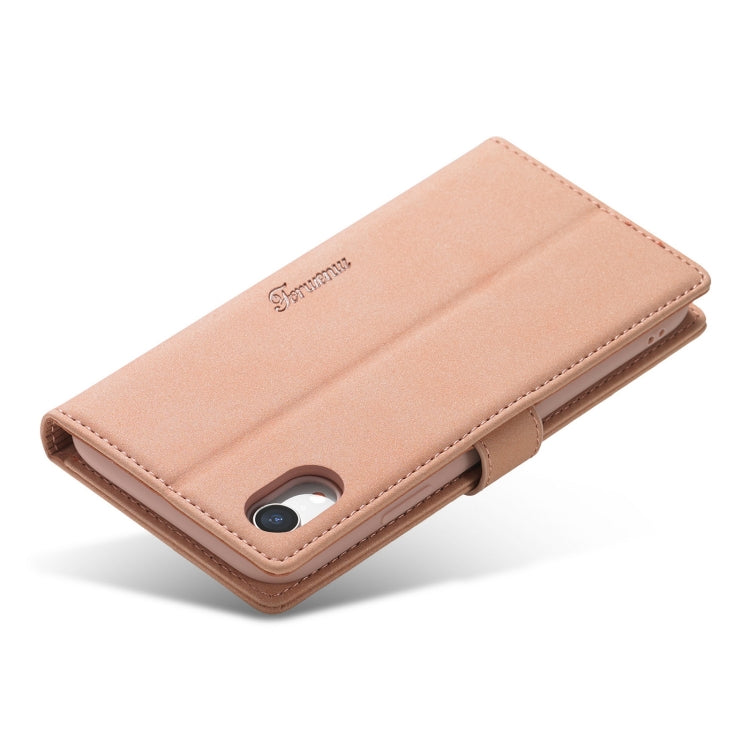 Forwenw F1 Series Matte Strong Magnetism Horizontal Flip Leather Case with Holder & Card Slots & Wallet & Photo Frame, For iPhone XR