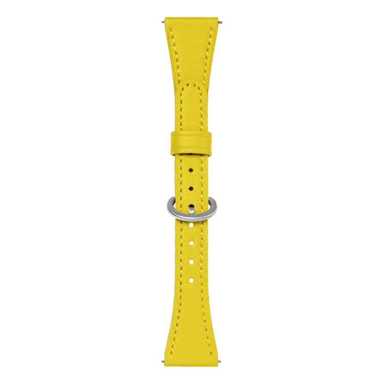 xDfind Flat-head Horseshoe Buckle Vegan Leather Watch Band, 18mm