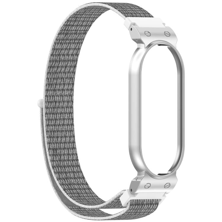 xDfind Metal Frame Integrated Nylon Loop Hook and Loop Fastener Watch Band, For Plaud NotePin AI