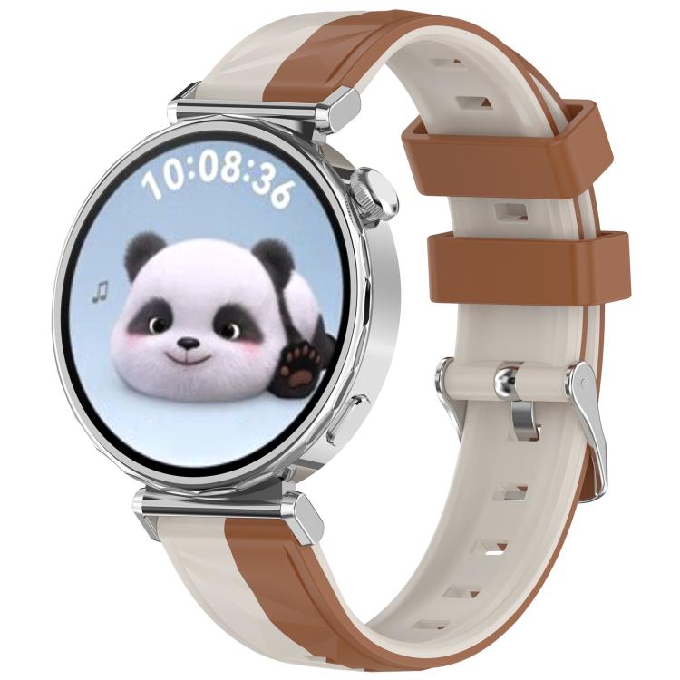 xDfind Ice Crystal Texture Two Color Silicone Watch Band, For Huawei Watch GT 6 / 5 / 4 41mm