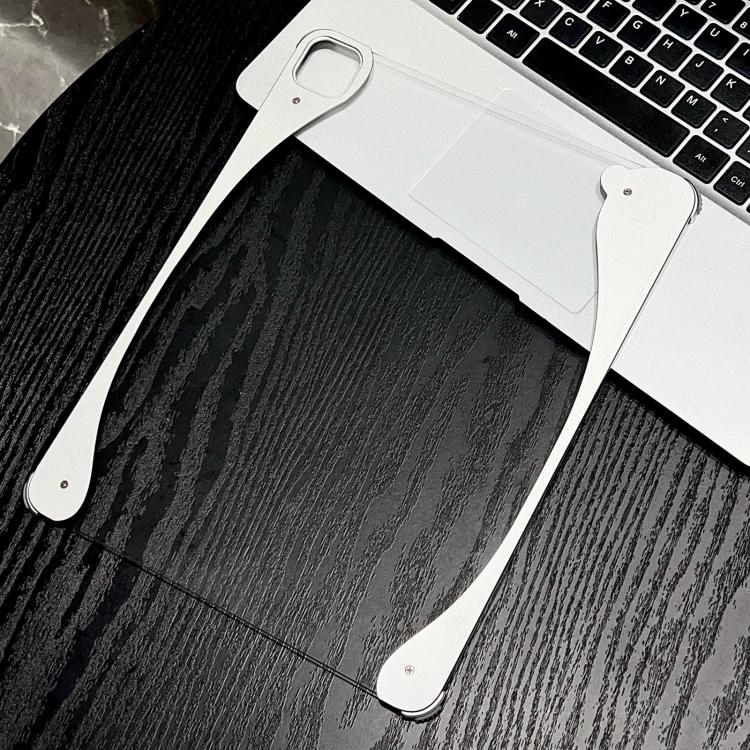 White Glazed Clear Acrylic Hybrid Metal Tablet Case, For iPad Air 13 2026 / 2025 / 2024, For iPad Air 11 2026 / 2025 / 2024, For iPad Pro 13 2025 / 2024, For iPad Pro 11 2025 / 2024, For iPad 2025 / 2022