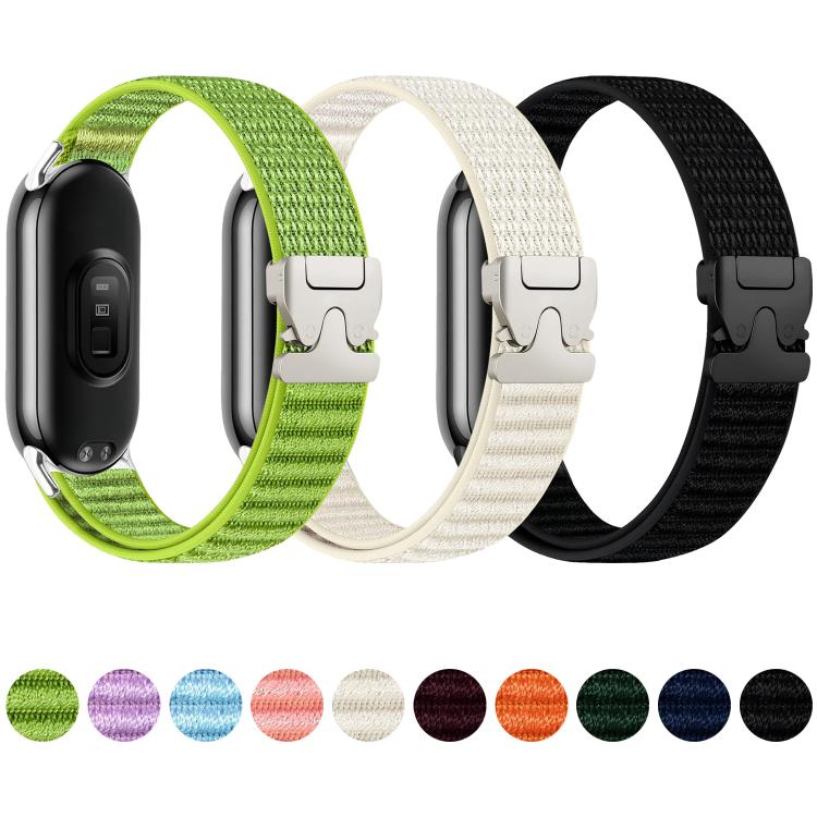 xDfind Parachute Buckle Mountain Pattern Nylon Watch Band, For Xiaomi Smart Band 10 / 9 / 8
