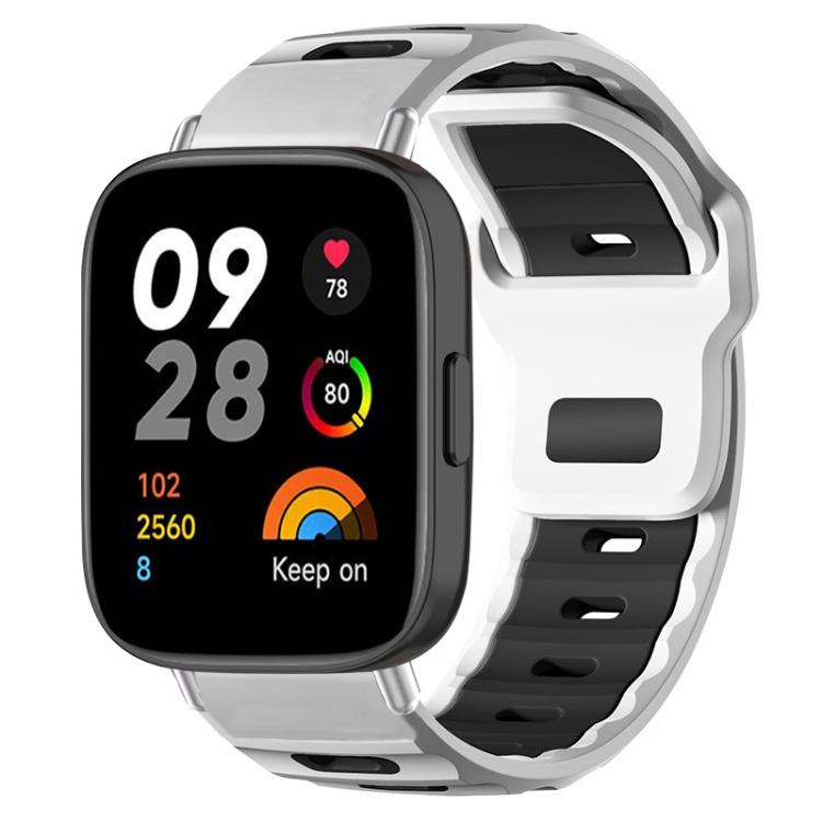 xDfind Flat-head Dual-color Silicone Watch Band, For Redmi Watch 3