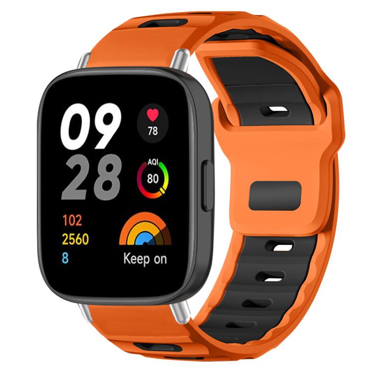 xDfind Flat-head Dual-color Silicone Watch Band, For Redmi Watch 3