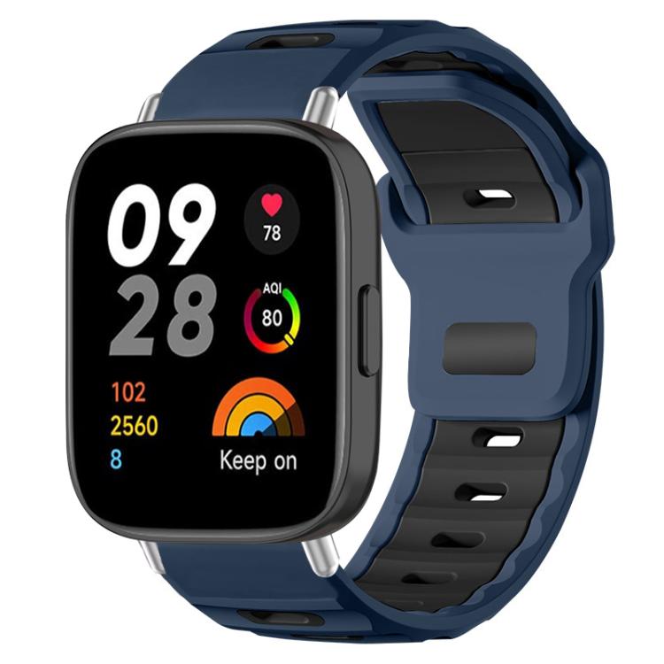 xDfind Flat-head Dual-color Silicone Watch Band, For Redmi Watch 3