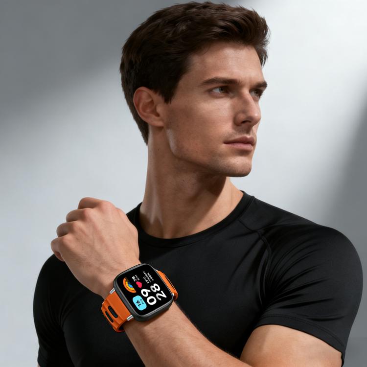 xDfind Flat-head Dual-color Silicone Watch Band, For Redmi Watch 3