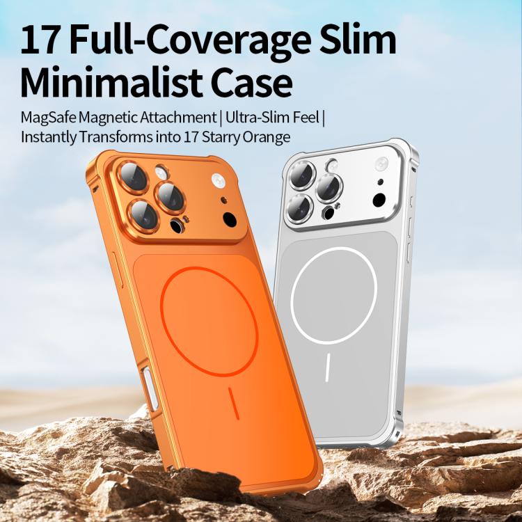 Change to 17 Series X1 Metal Frame + Lens Magnetic Phone Case, For iPhone 17 Pro Max, For iPhone 17 Pro, For iPhone 16 Pro Max, For iPhone 16 Pro, For iPhone 15 Pro Max, For iPhone 15 Pro