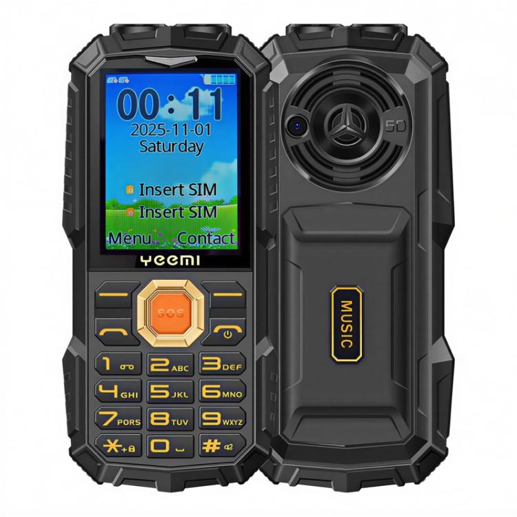 YEEMI Q5 4G Elder Rugged Phone, 16800mAh Battery, 2.4 inch, 21 Keys, Network: 4G, LED Flashlight, Dual SIM