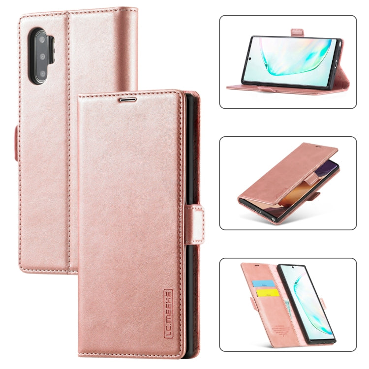 LC.IMEEK Strong Magnetism Ultra-thin Horizontal Flip Shockproof Matte TPU + PU Leather Case with Holder & Card Slots & Wallet, For Samsung Galaxy Note10+, For Samsung Galaxy Note10, For Samsung Galaxy Note20 Ultra, For Samsung Galaxy Note20
