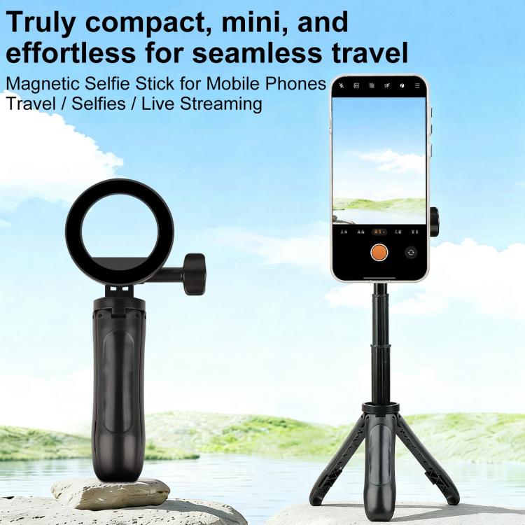 Mini Magnetic Phone Tripod Extendable Selfie Stick Phone Holder