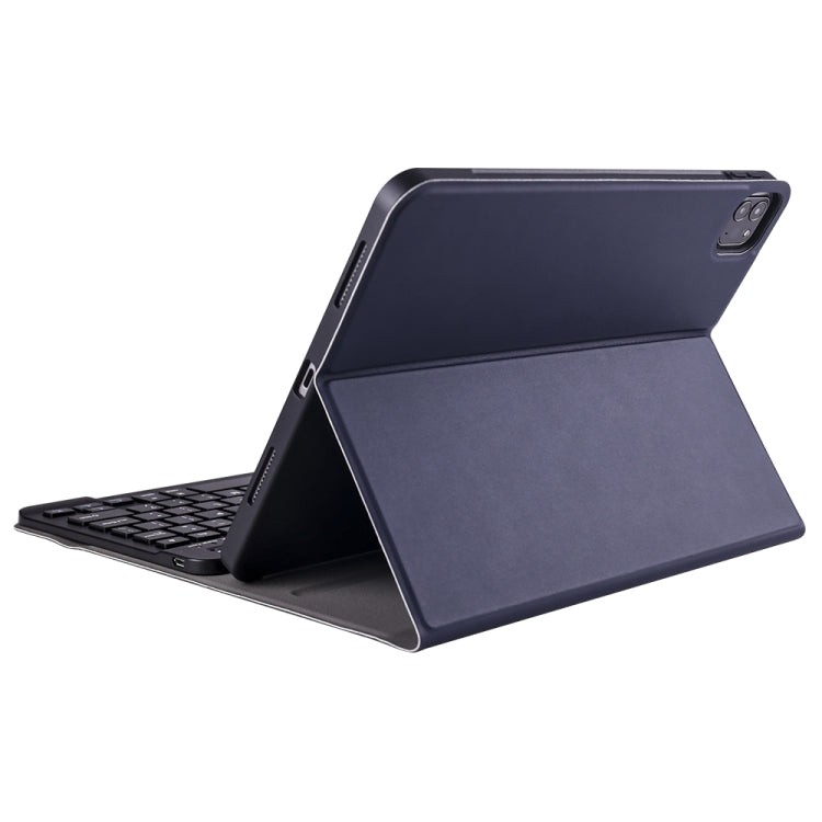 A098B TPU Detachable Ultra-thin Bluetooth Keyboard Protective Case for iPad Air 11 2024 / 2025 / Air 4 10.9 inch 2020, with Stand & Pen Slot, A098B