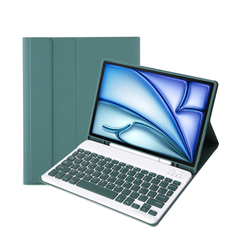 For iPad Air 11 2024 / 2025 / Air 4 2020 / Air 5 2022 A098B Detachable ABS Ultra-thin Candy Colors Bluetooth Keyboard Protective Case with Stand & Pen Slot, A098B