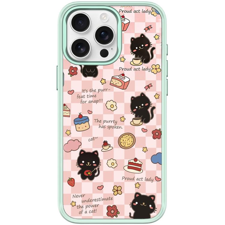 Adorable Dessert Cat Pattern Magnetic Phone Case, For iPhone 15 Pro Max, For iPhone 15 Pro