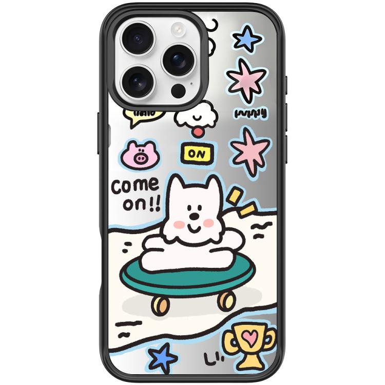 Happy Weekend Pattern Magnetic Phone Case, For iPhone 16 Pro Max, For iPhone 16 Pro, For iPhone 16 Plus, For iPhone 16