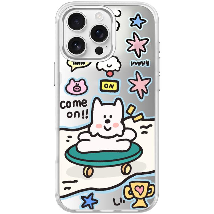 Happy Weekend Pattern Magnetic Phone Case, For iPhone 16 Pro Max, For iPhone 16 Pro, For iPhone 16 Plus, For iPhone 16