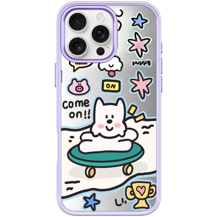 Happy Weekend Pattern Magnetic Phone Case, For iPhone 16 Pro Max, For iPhone 16 Pro, For iPhone 16 Plus, For iPhone 16