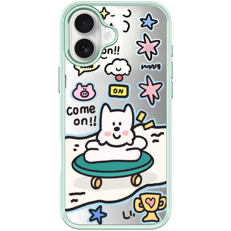Happy Weekend Pattern Magnetic Phone Case, For iPhone 16 Pro Max, For iPhone 16 Pro, For iPhone 16 Plus, For iPhone 16