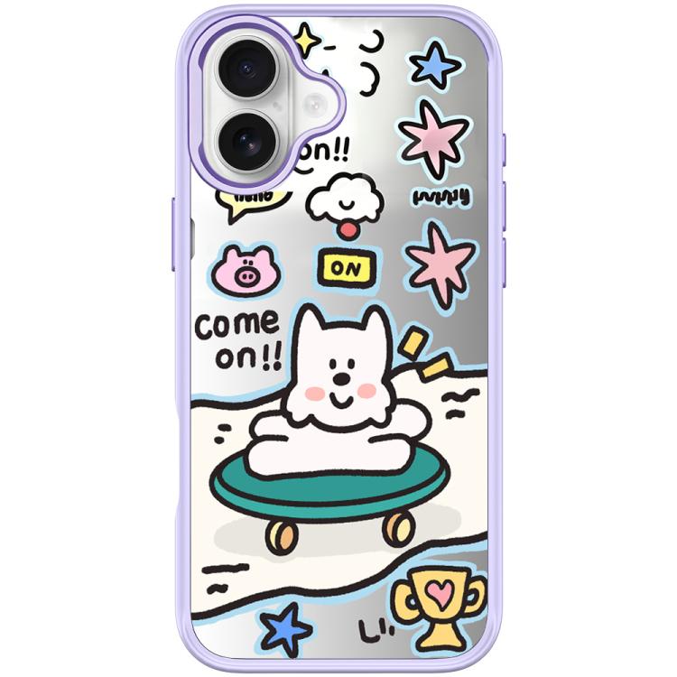 Happy Weekend Pattern Magnetic Phone Case, For iPhone 16 Pro Max, For iPhone 16 Pro, For iPhone 16 Plus, For iPhone 16