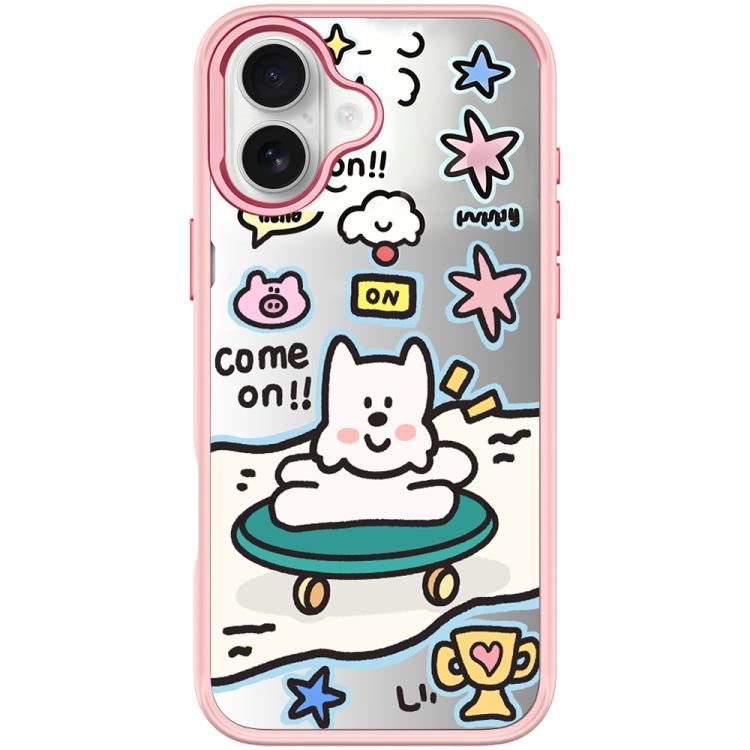 Happy Weekend Pattern Magnetic Phone Case, For iPhone 16 Pro Max, For iPhone 16 Pro, For iPhone 16 Plus, For iPhone 16