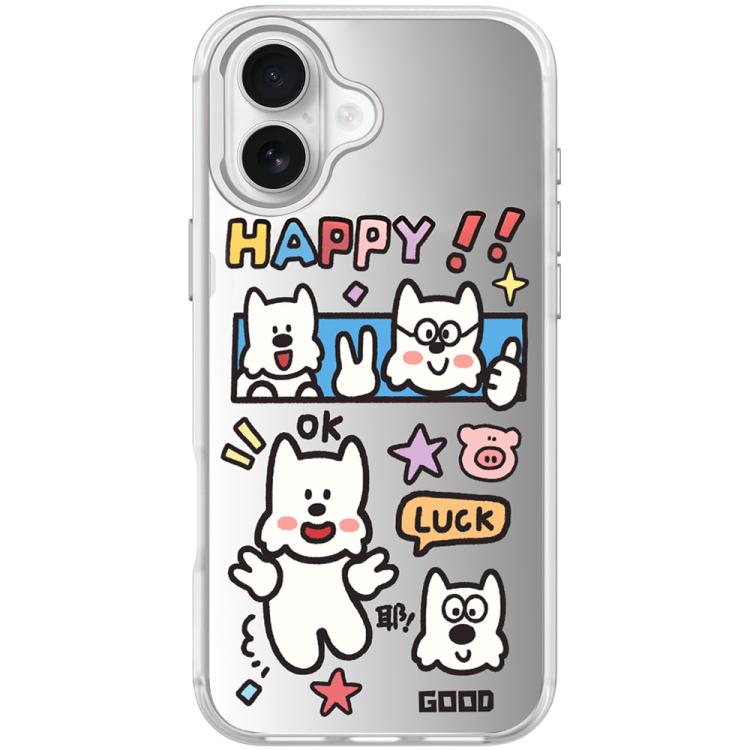Good Day Pattern Magnetic Phone Case, For iPhone 16 Pro Max, For iPhone 16 Pro, For iPhone 16 Plus, For iPhone 16