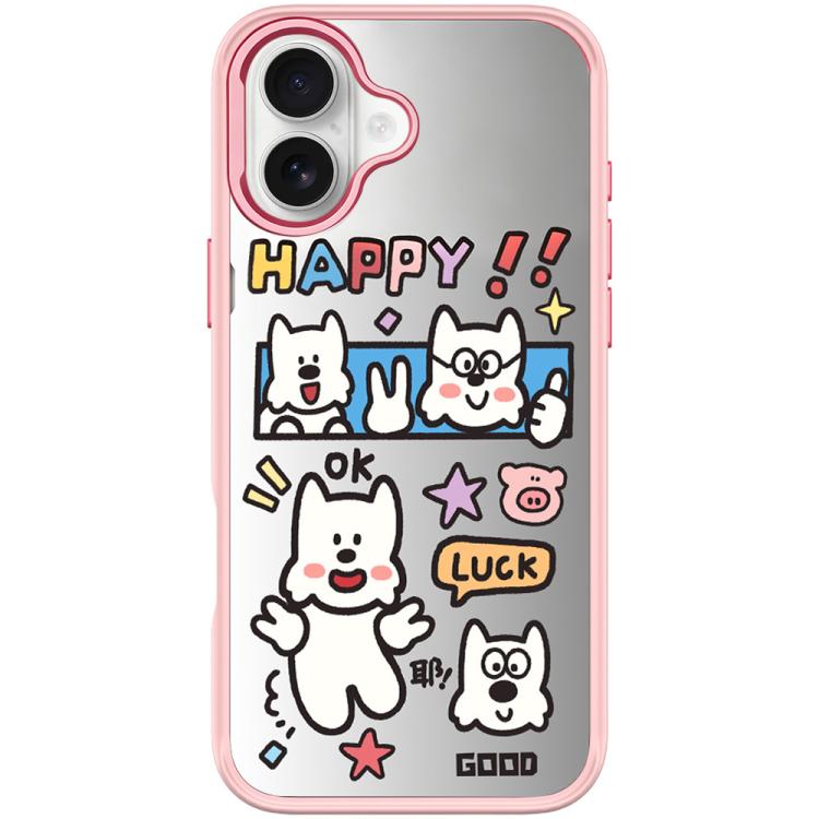Good Day Pattern Magnetic Phone Case, For iPhone 16 Pro Max, For iPhone 16 Pro, For iPhone 16 Plus, For iPhone 16