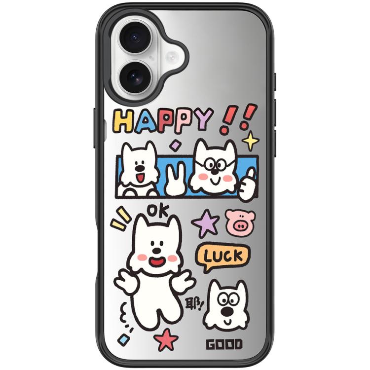Good Day Pattern Magnetic Phone Case, For iPhone 16 Pro Max, For iPhone 16 Pro, For iPhone 16 Plus, For iPhone 16