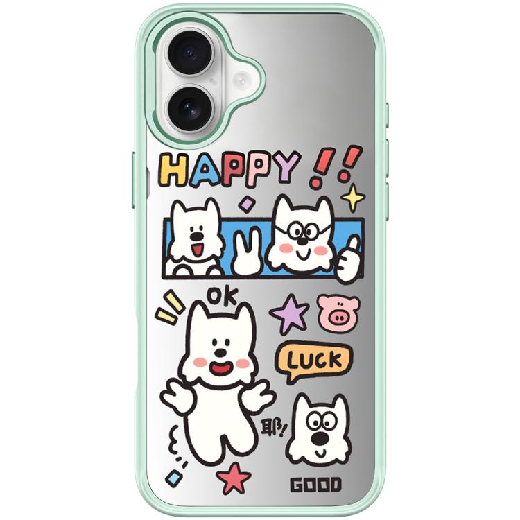 Good Day Pattern Magnetic Phone Case, For iPhone 16 Pro Max, For iPhone 16 Pro, For iPhone 16 Plus, For iPhone 16