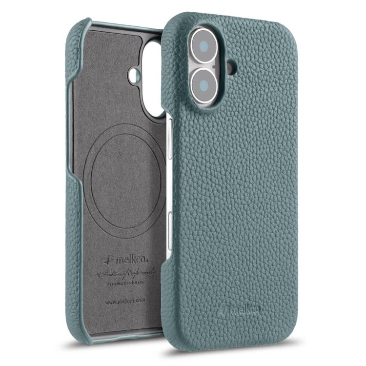 melkco Litchi Texture Magnetic Half Coverage Genuine Leather Phone Case, For iPhone 16, For iPhone 15 Pro Max, For iPhone 15 Pro