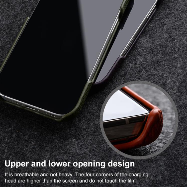 melkco Litchi Texture Magnetic Half Coverage Genuine Leather Phone Case, For iPhone 16, For iPhone 15 Pro Max, For iPhone 15 Pro