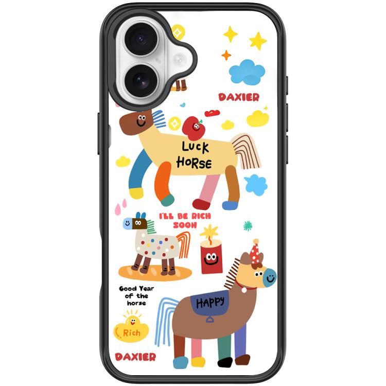 Get Rich Immediately Pattern Magnetic Phone Case, For iPhone 16 Pro Max, For iPhone 16 Pro, For iPhone 16 Plus, For iPhone 16