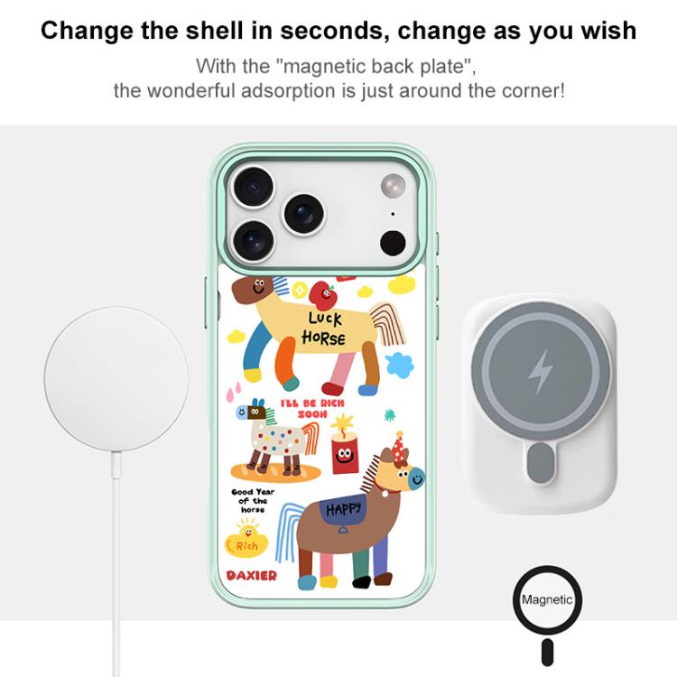Get Rich Immediately Pattern Magnetic Phone Case, For iPhone 16 Pro Max, For iPhone 16 Pro, For iPhone 16 Plus, For iPhone 16