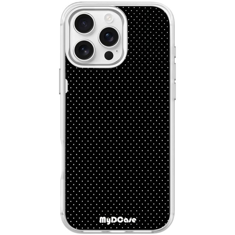 Black Dots Pattern Magnetic Phone Case, For iPhone 16 Pro Max, For iPhone 16 Pro, For iPhone 16 Plus, For iPhone 16