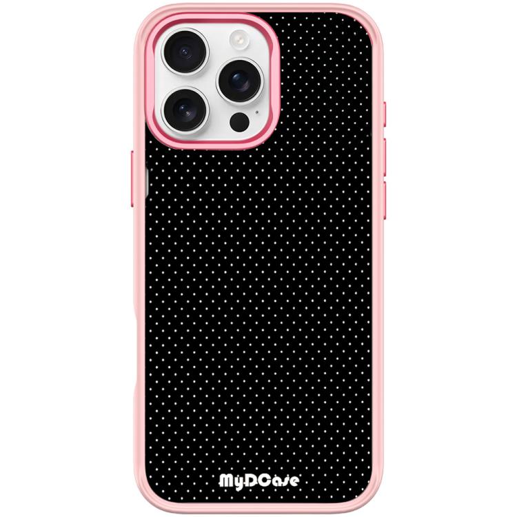 Black Dots Pattern Magnetic Phone Case, For iPhone 16 Pro Max, For iPhone 16 Pro, For iPhone 16 Plus, For iPhone 16