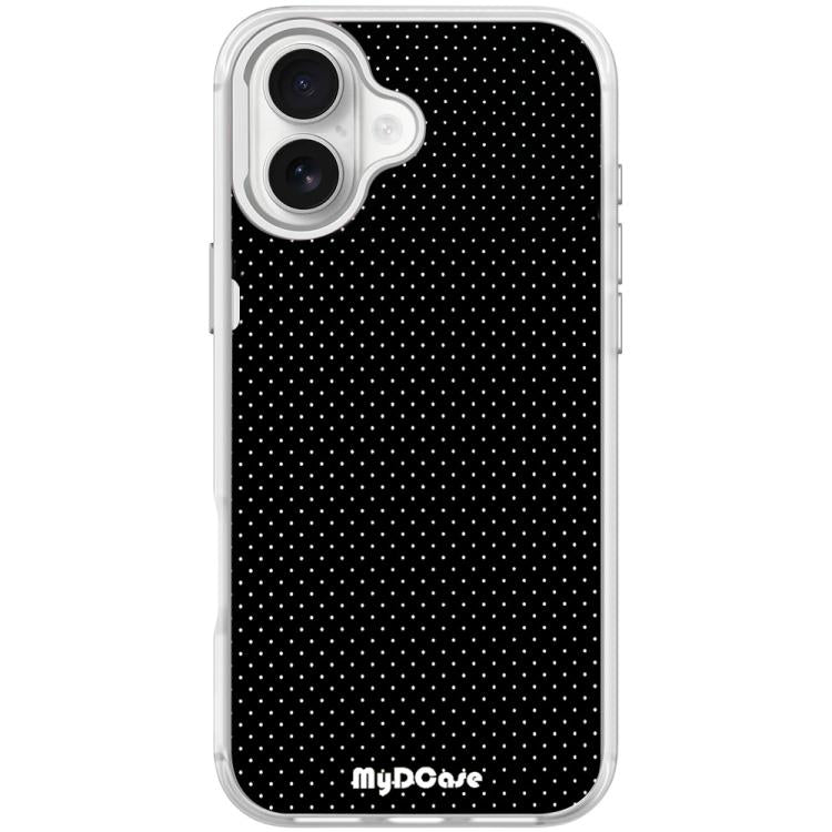 Black Dots Pattern Magnetic Phone Case, For iPhone 16 Pro Max, For iPhone 16 Pro, For iPhone 16 Plus, For iPhone 16