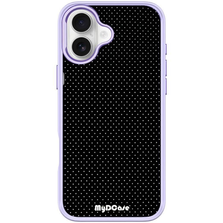 Black Dots Pattern Magnetic Phone Case, For iPhone 16 Pro Max, For iPhone 16 Pro, For iPhone 16 Plus, For iPhone 16