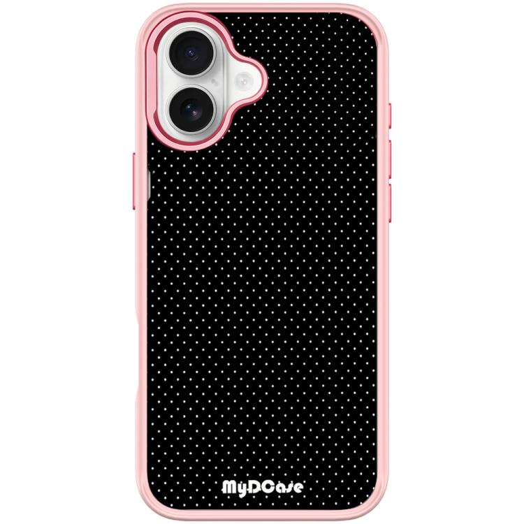 Black Dots Pattern Magnetic Phone Case, For iPhone 16 Pro Max, For iPhone 16 Pro, For iPhone 16 Plus, For iPhone 16