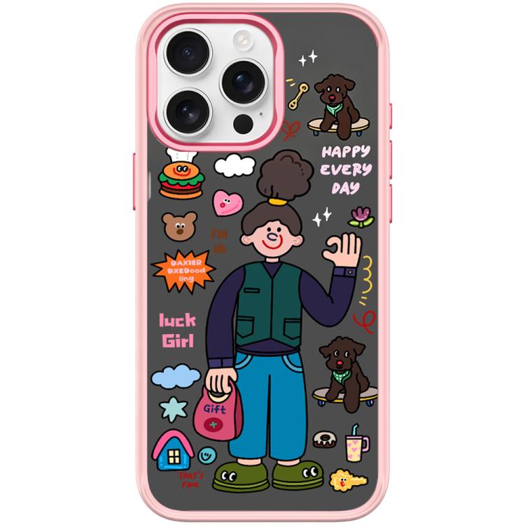 American Girl Pattern Magnetic Phone Case, For iPhone 15 Pro Max, For iPhone 15 Pro