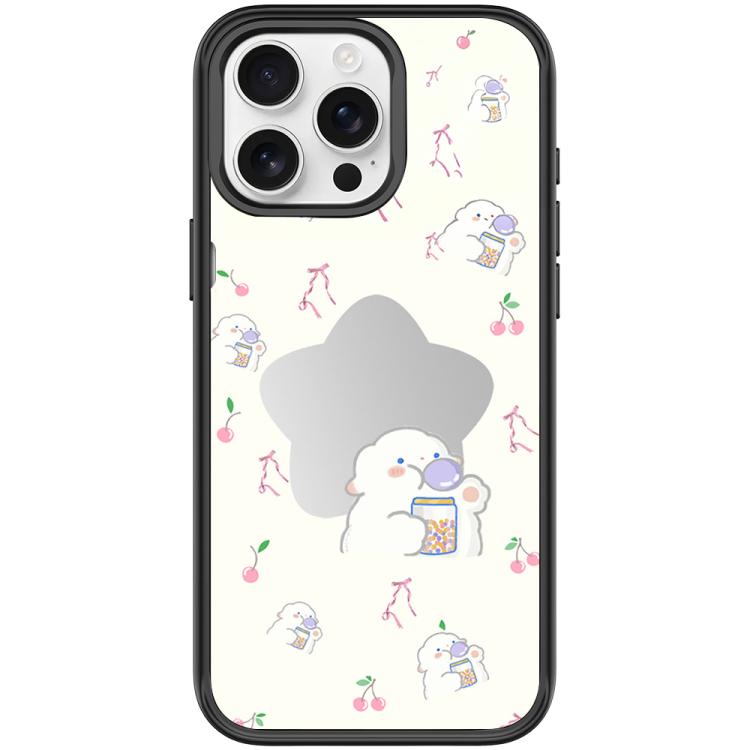 Adorable Star Sheep Pattern Magnetic Phone Case, For iPhone 15 Pro Max, For iPhone 15 Pro