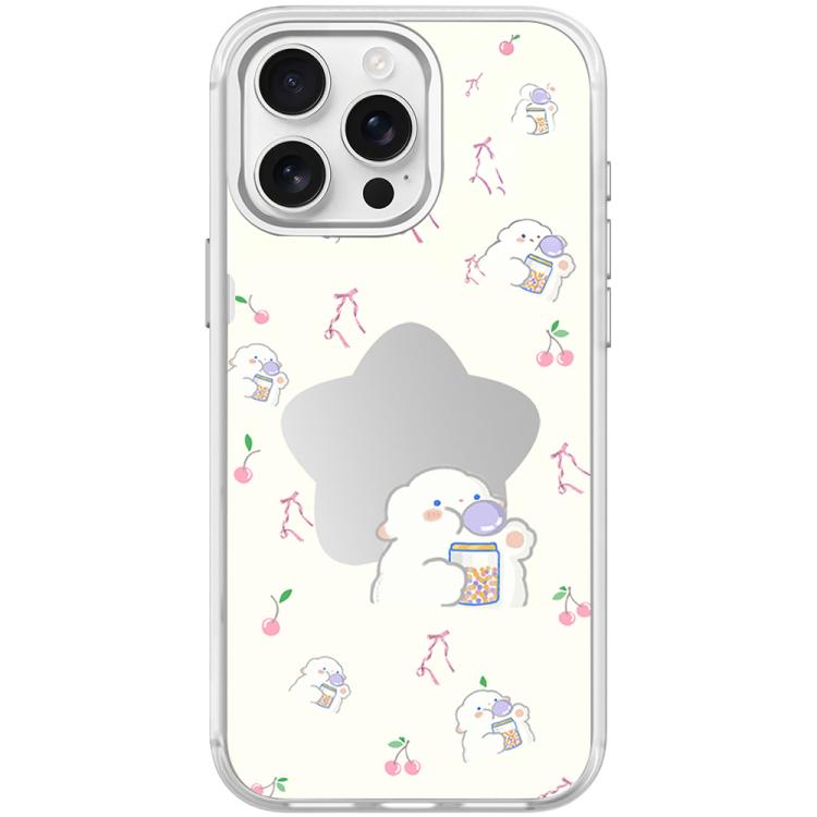 Adorable Star Sheep Pattern Magnetic Phone Case, For iPhone 15 Pro Max, For iPhone 15 Pro